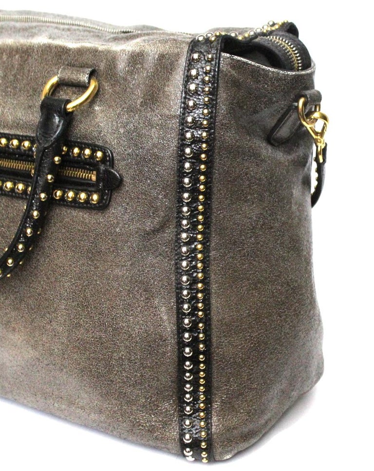 prada shoulder bag grey