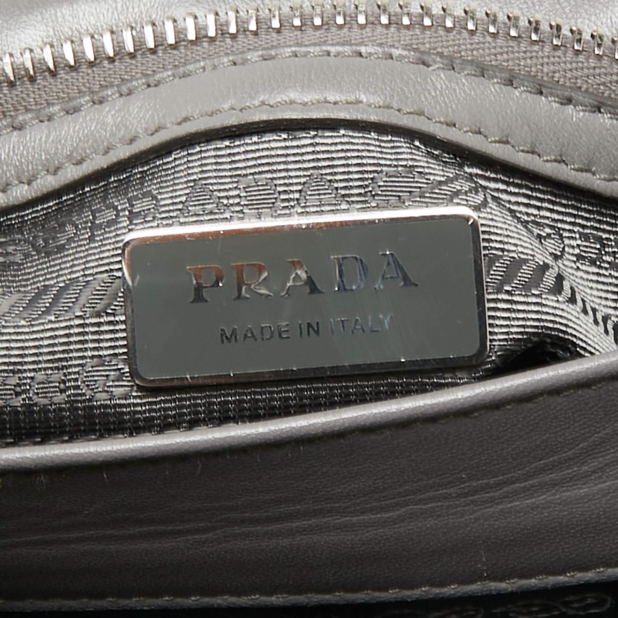 Women's Prada Grey Nappa Leather Large Spectrum Shoulder Bag