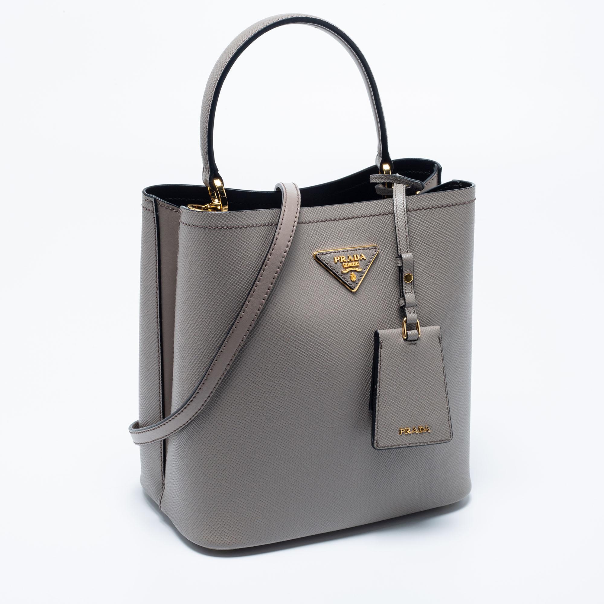 saffiano leather top-handle bag
