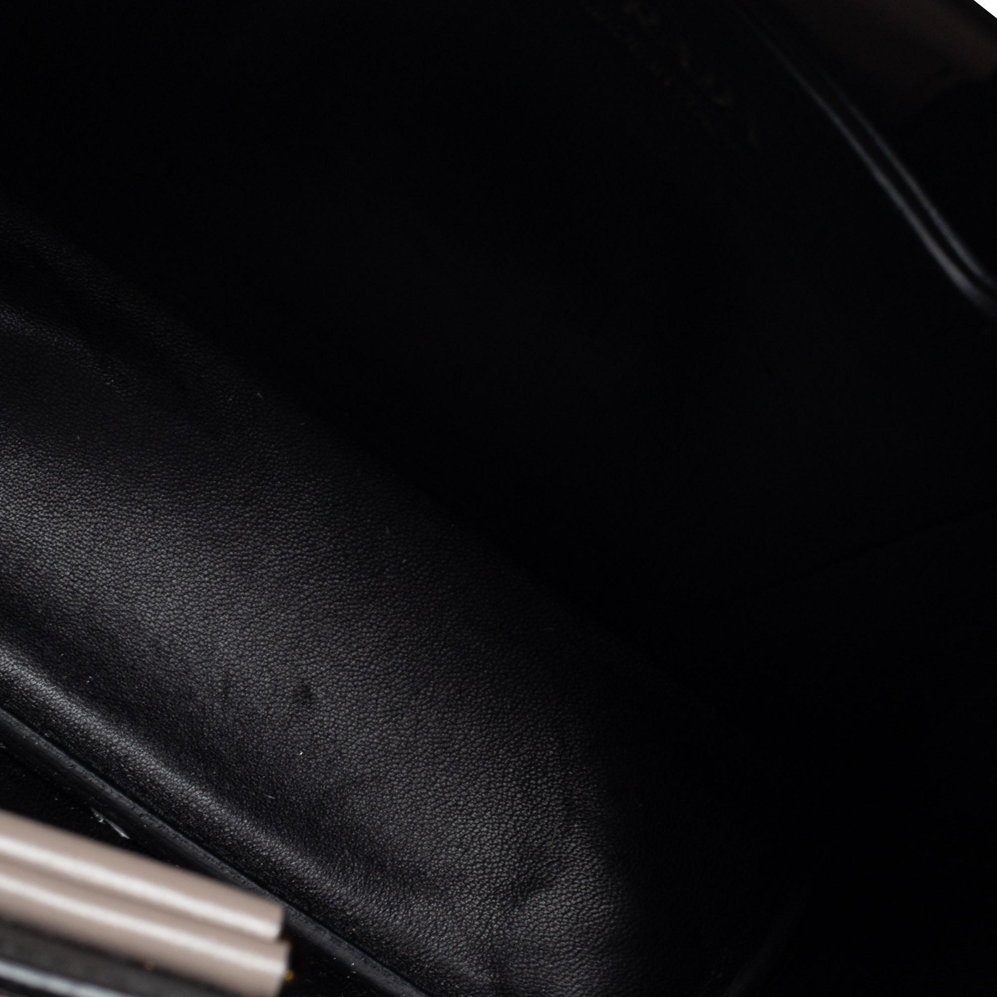 Women's Prada Grey Saffiano Lux Leather Medium Panier Top Handle Bag