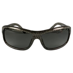 PRADA Grey Shimmer Acetate Sunglasses