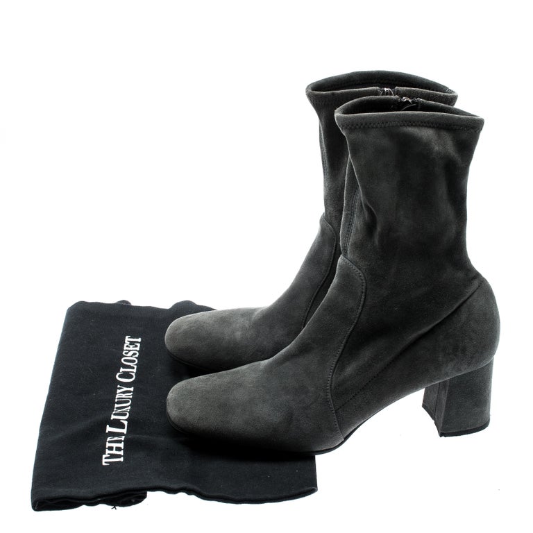 prada block heel boot