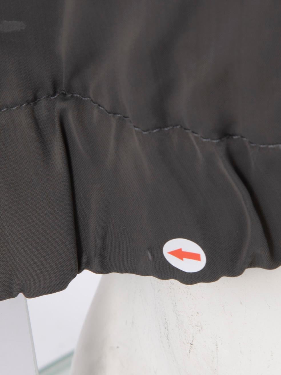 Prada Grey Tapered High Rise Trousers Size S For Sale 1