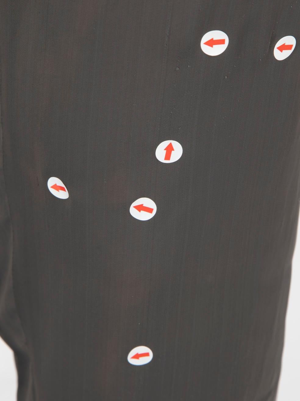 Prada Grey Tapered High Rise Trousers Size S For Sale 3
