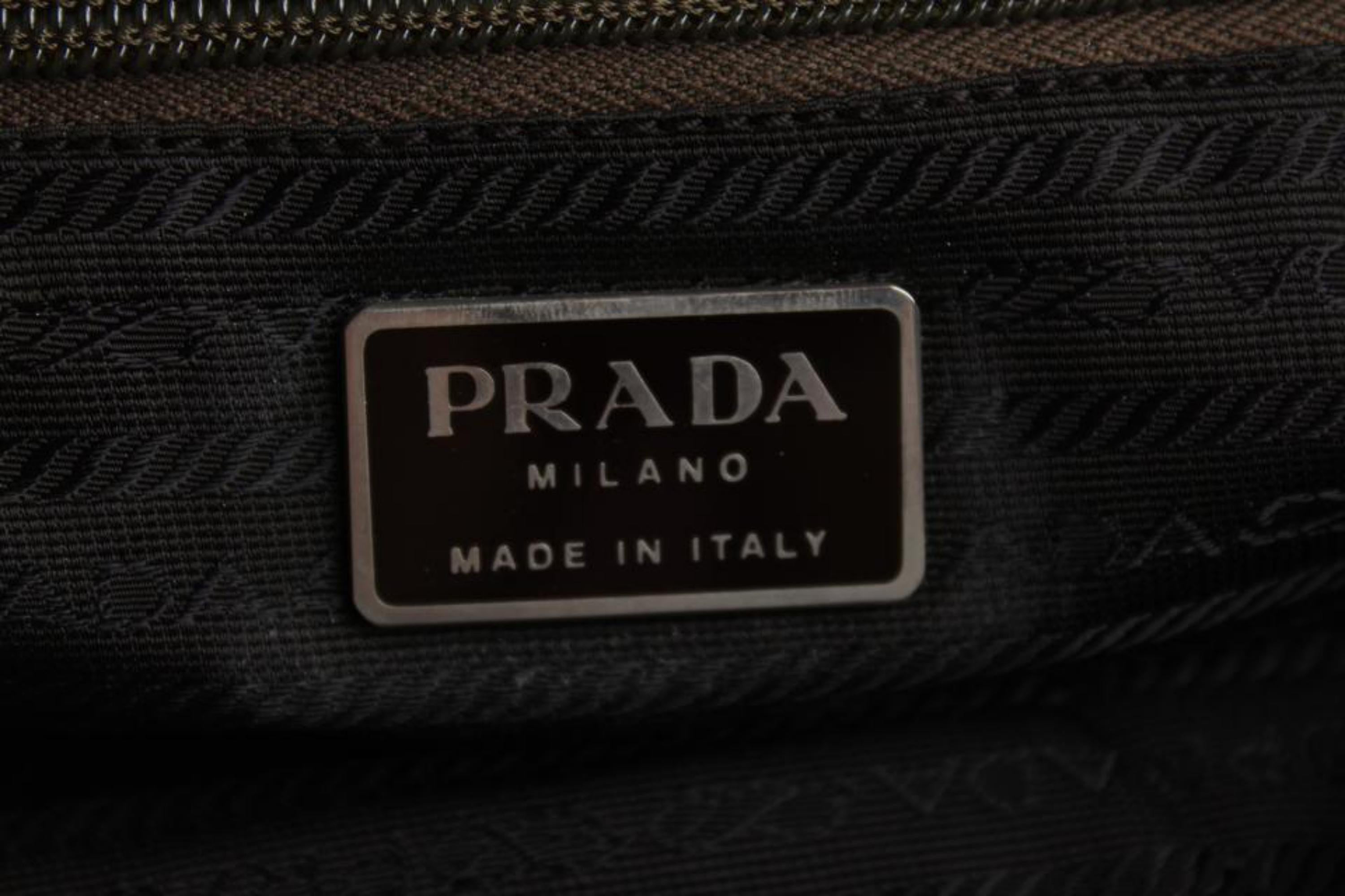 Prada Grey Tessuto Nylon Twin Pocket Backpack 1P826 For Sale 4