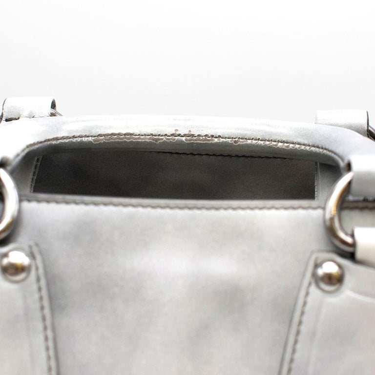 Prada grey tie dye patent leather tote bag at 1stDibs