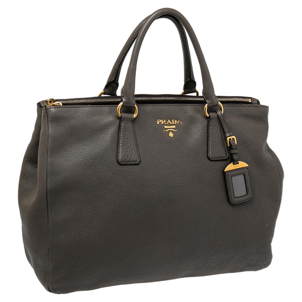 prada handtasche grau
