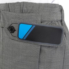 PRADA grey wool 2017 PLEATED GABERDINE VELCRO WRAP Skirt 44 L