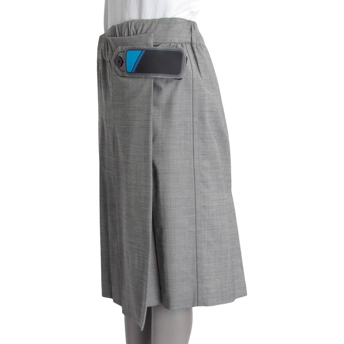 grey wrap skirt