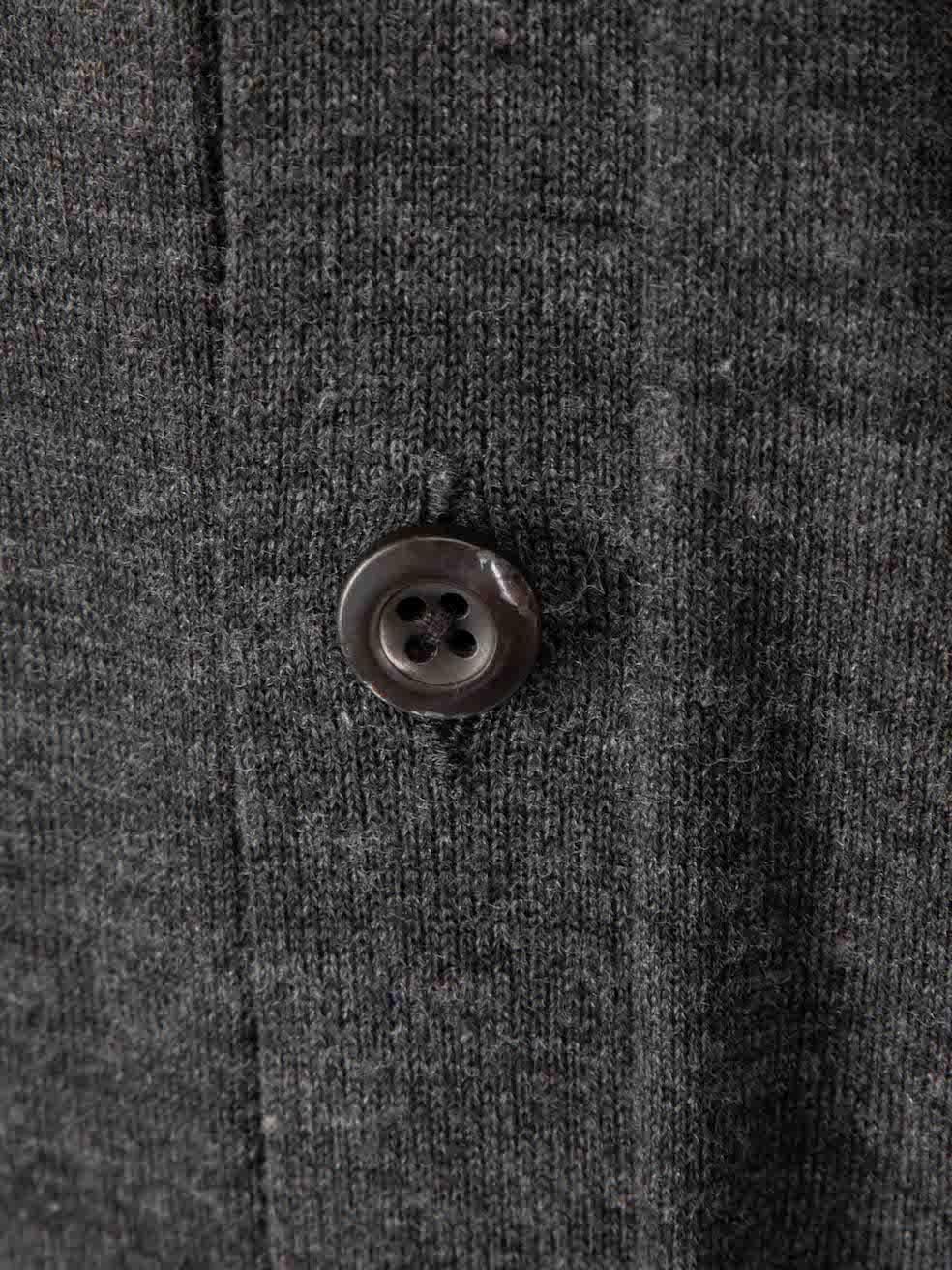 Women's Prada Grey Wool Buttoned Cardigan Size XXXL For Sale