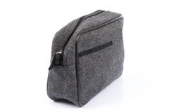 Pochette Prada en laine grise