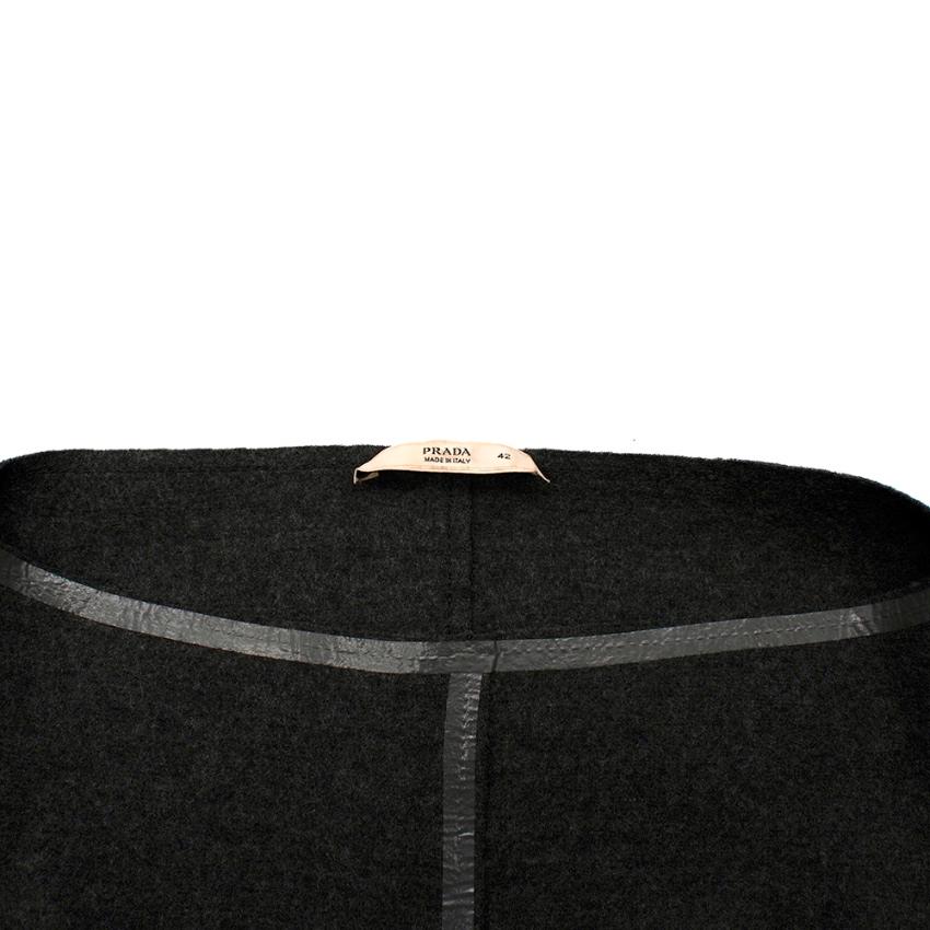 Prada Grey Wool Tailored Dress & Jacket - Size US 6 For Sale 1
