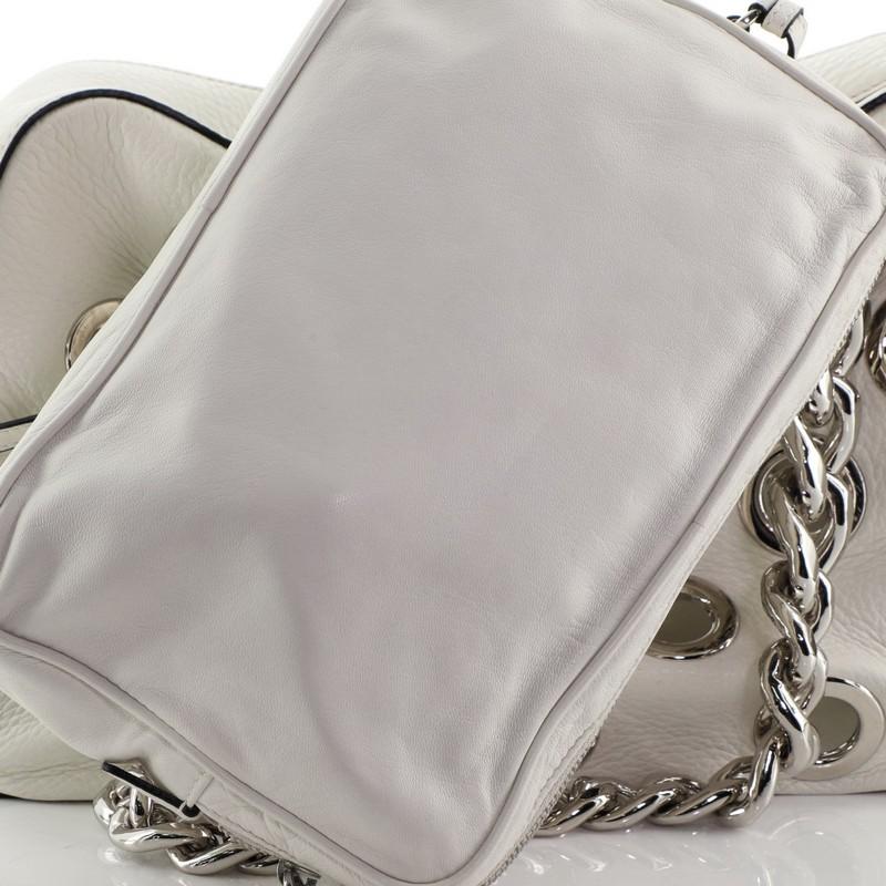 Prada Grommet Chain Shoulder Bag Vitello Daino Medium 3