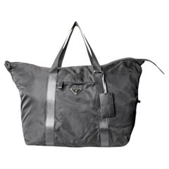 Prada Sporttasche Großes Nylon Schwarz