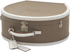 Prada Hat Case with White Crocodile Trim