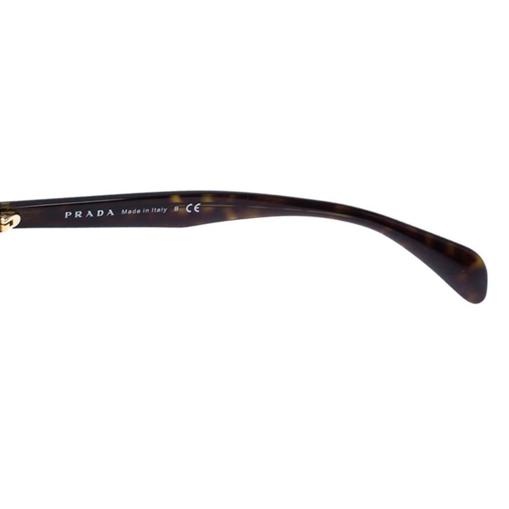 Prada Havana Black/ Grey Gradient SPR06P Cat Eye Sunglasses 2