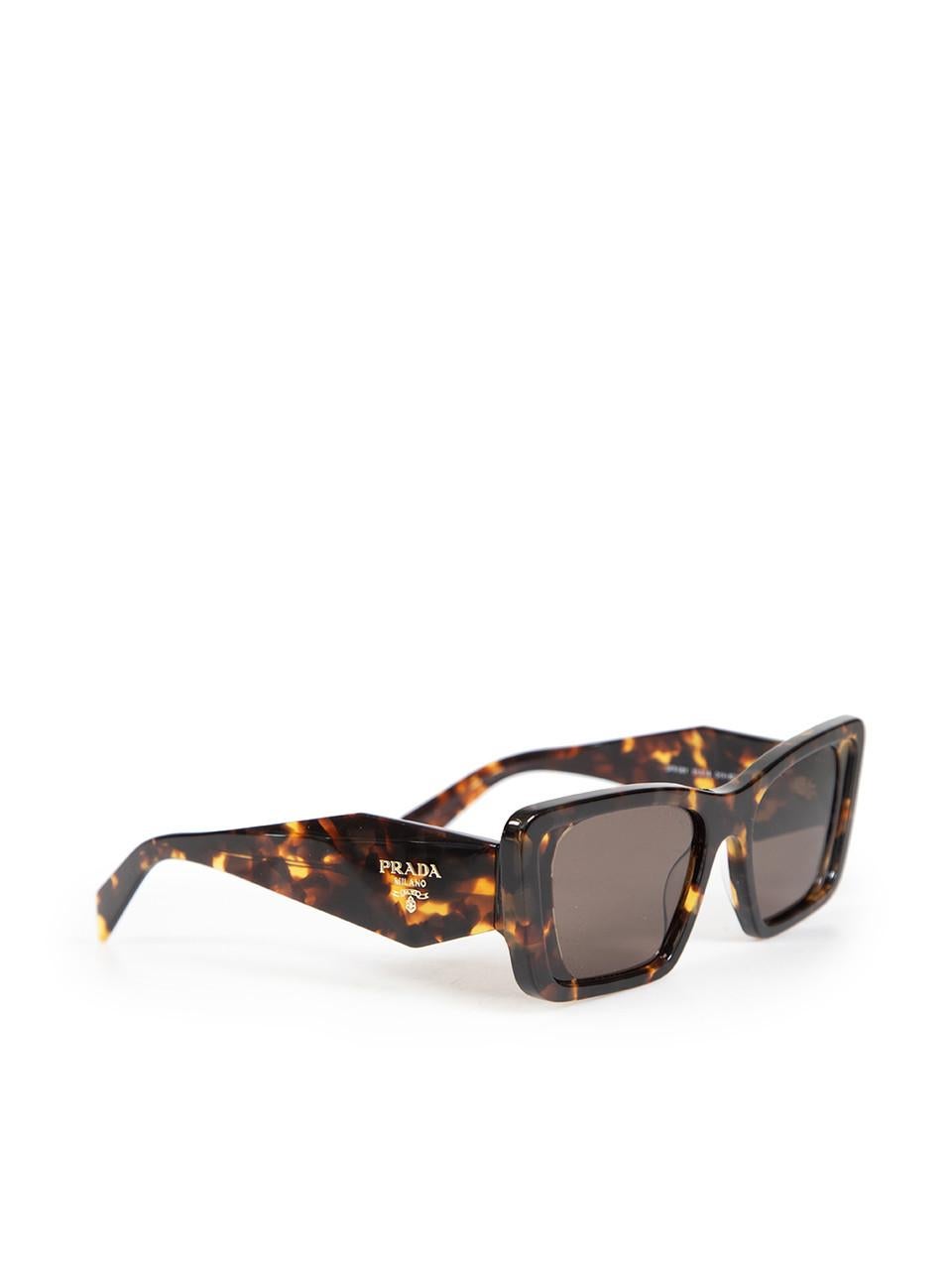 Gray Prada Havana Honey Butterfly Tortoiseshell Sunglasses For Sale