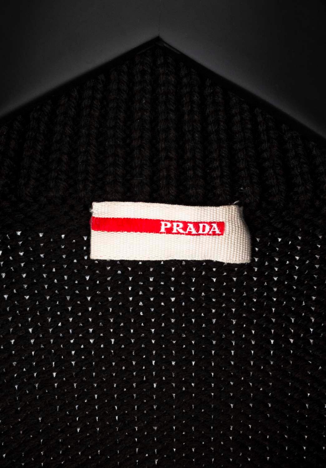 Prada Heavy Cardigan Men Jacket Size 48IT (Medium), S572 For Sale 2