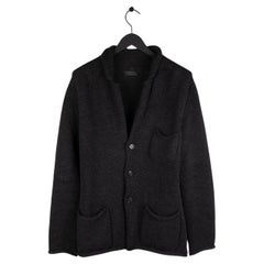Pull cardigan lourd Prada pour hommes, taille 54 (large) S513