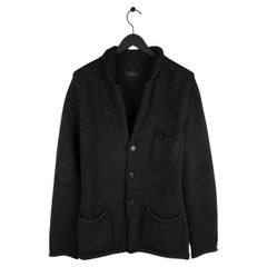 Used Prada Heavy Cardigan Men Sweater Size 54 (Large) S513