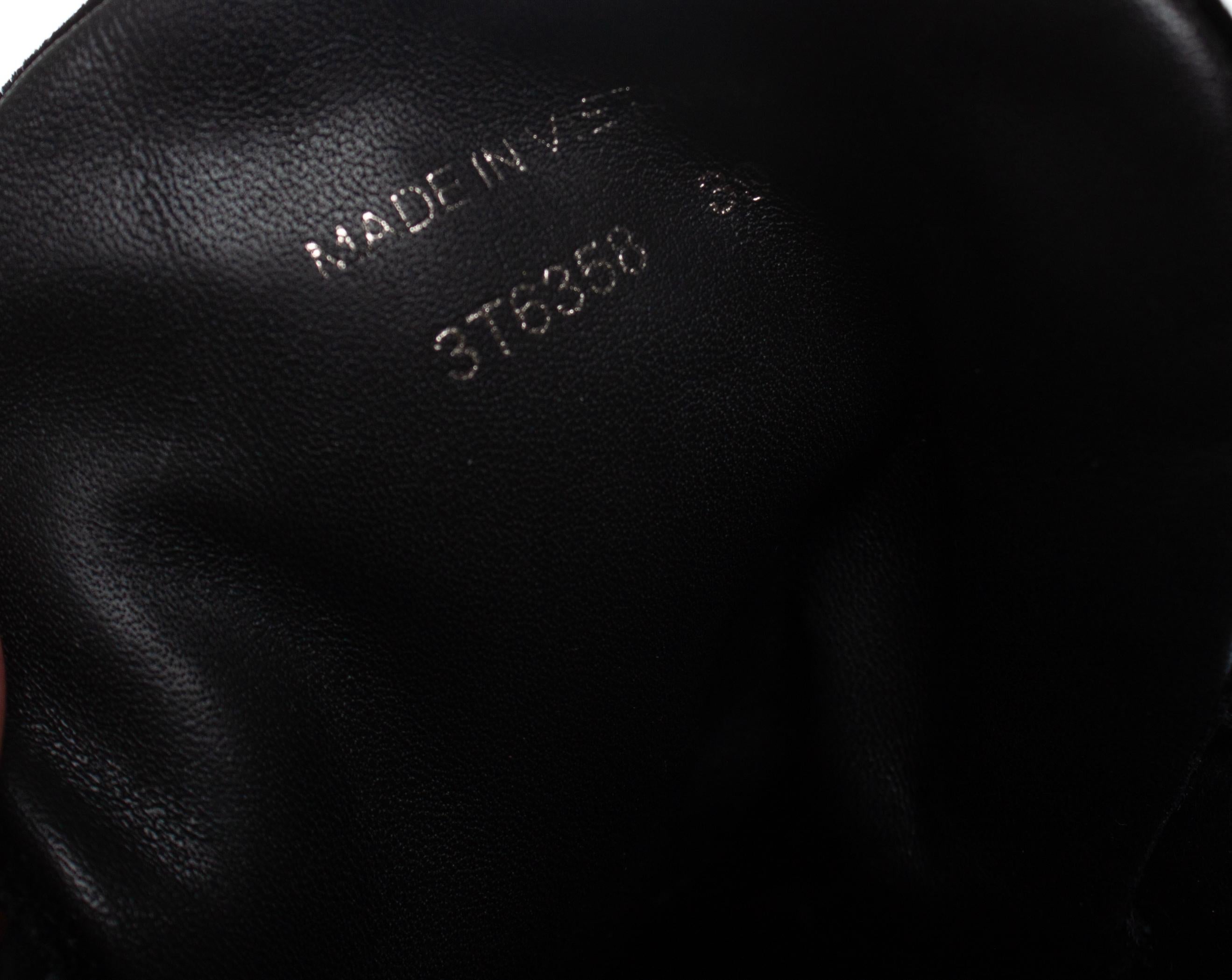 Prada, Hicking boots in black velvet 3