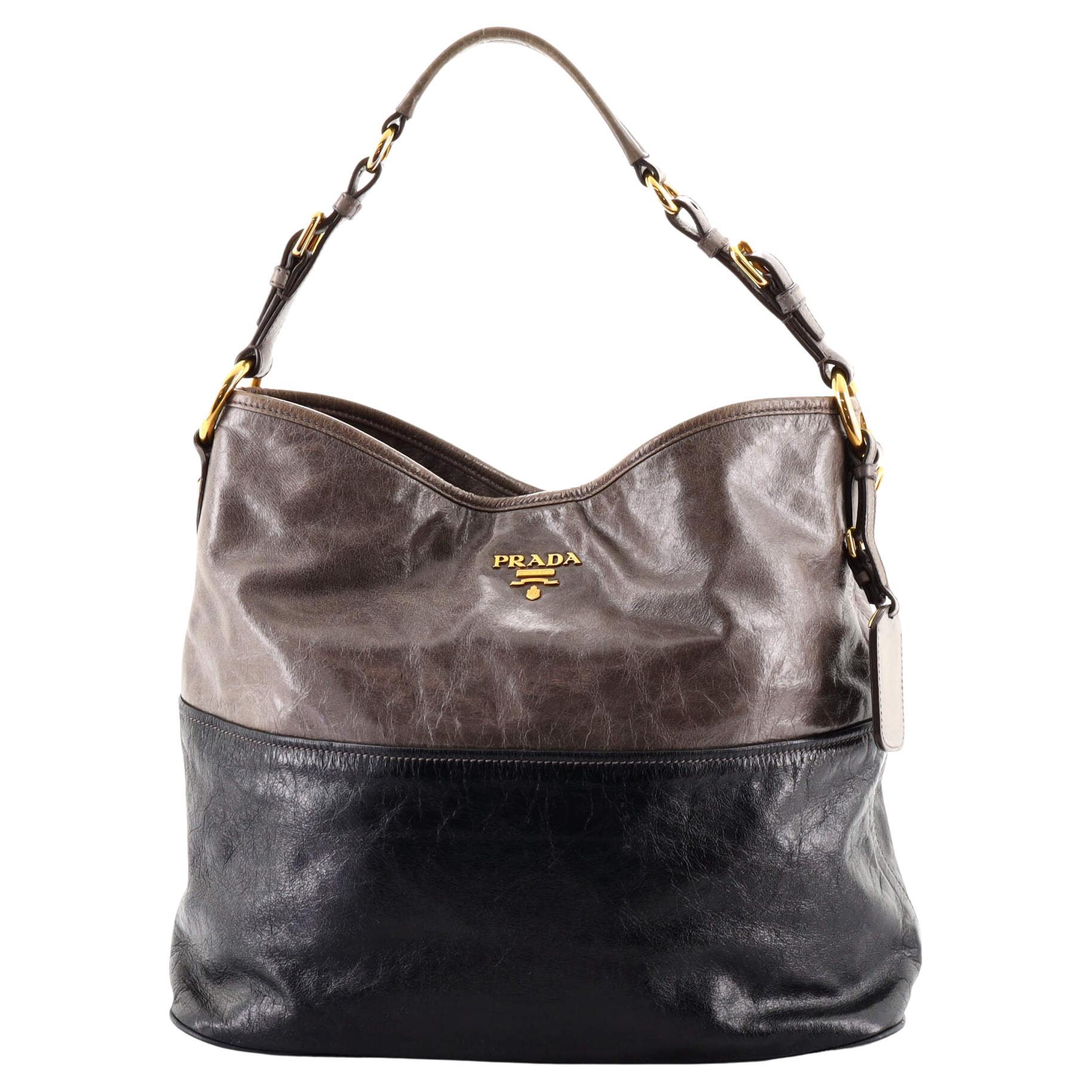 Prada Hobo Vitello Shine Large