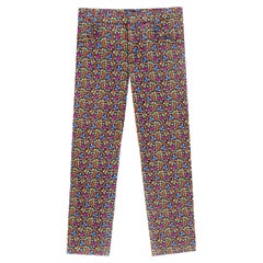 Prada × Holliday & Brown, London Pantaloni a gamba dritta in cotone stampato ri-edizione