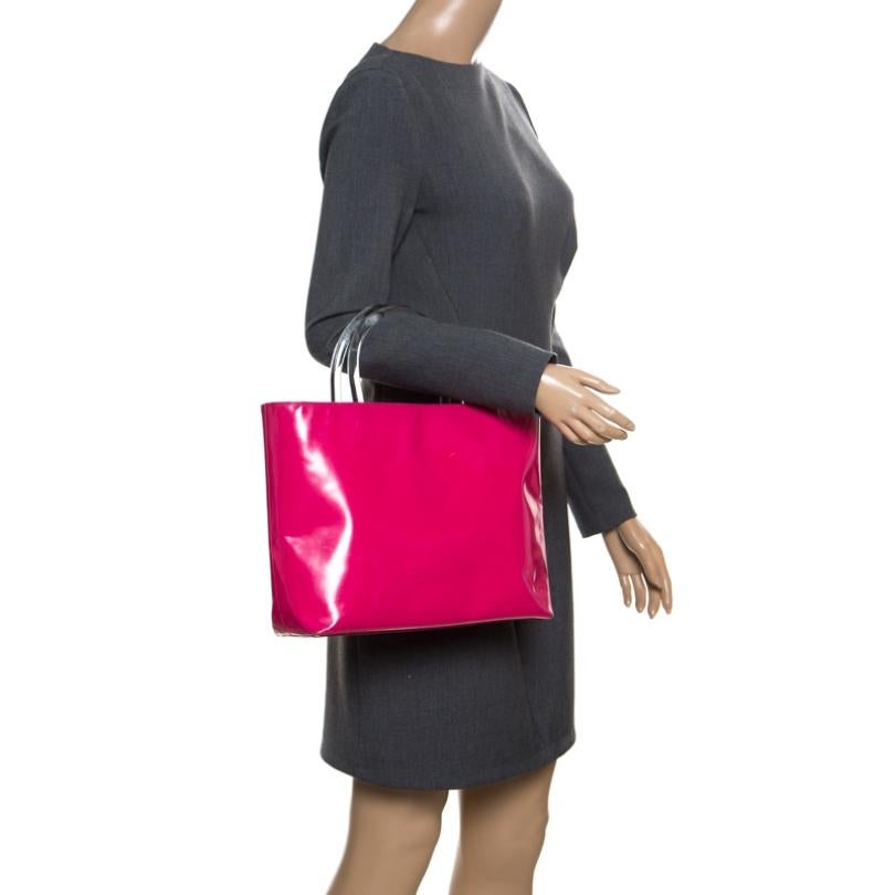 pink patent leather bag