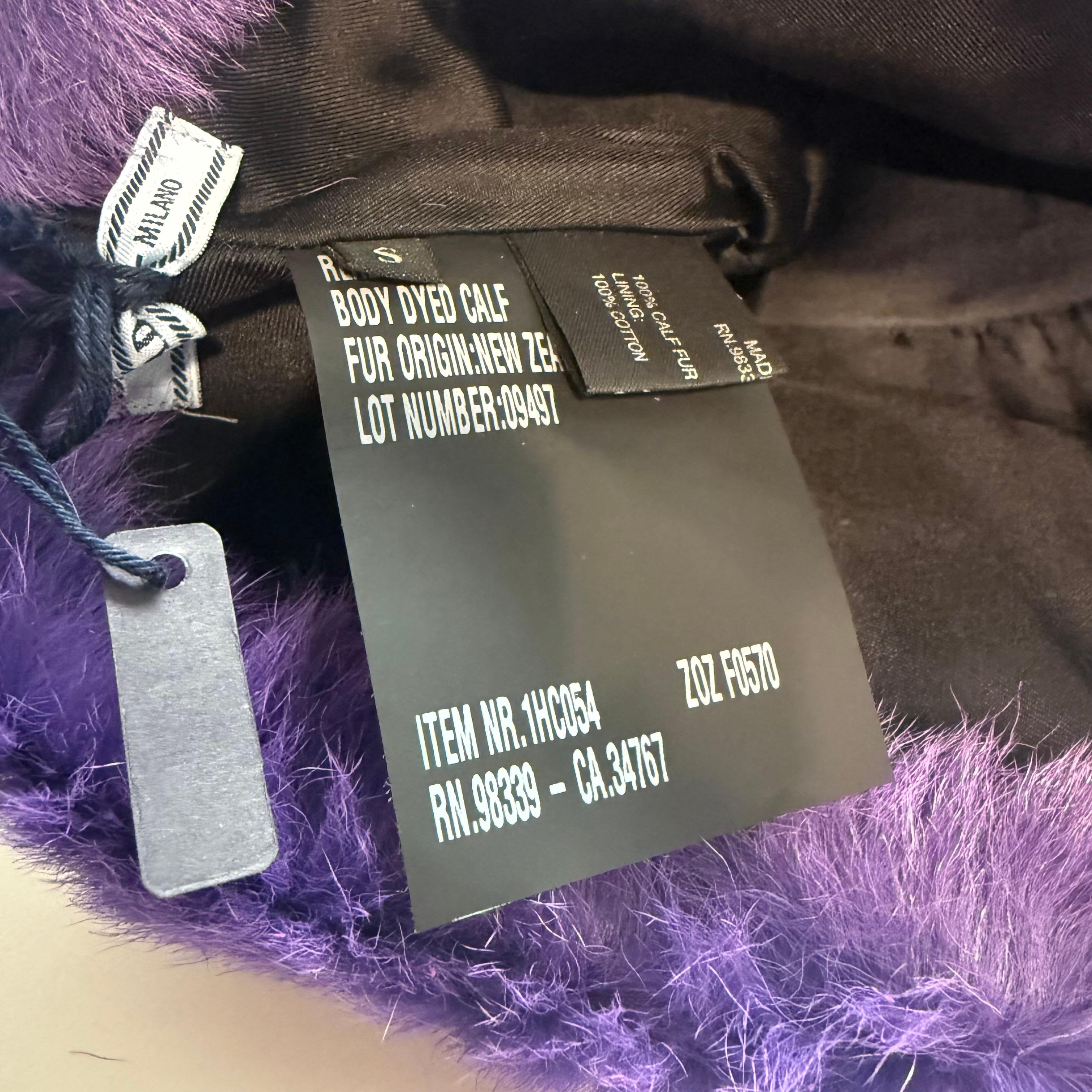 Prada Hyacinth Calf Cair Hat Size S For Sale 2