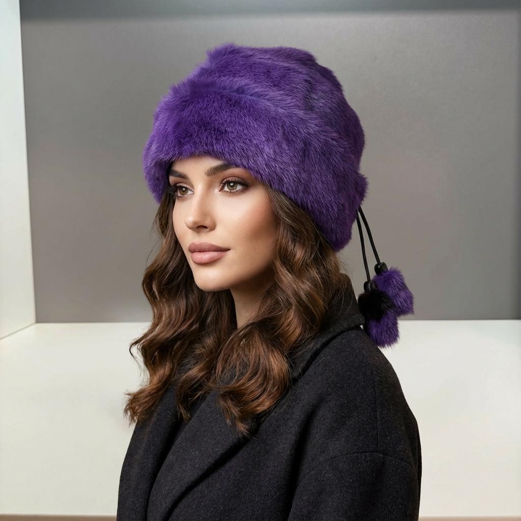 Prada Hyacinth Calf Cair Hat Size S For Sale 3