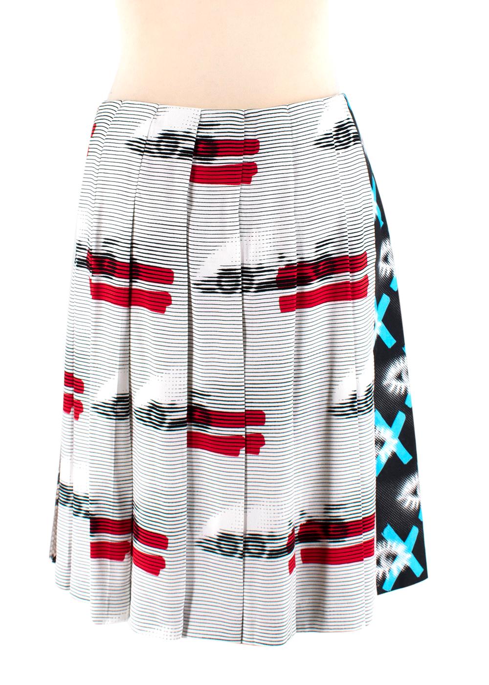 prada pleated mini skirt