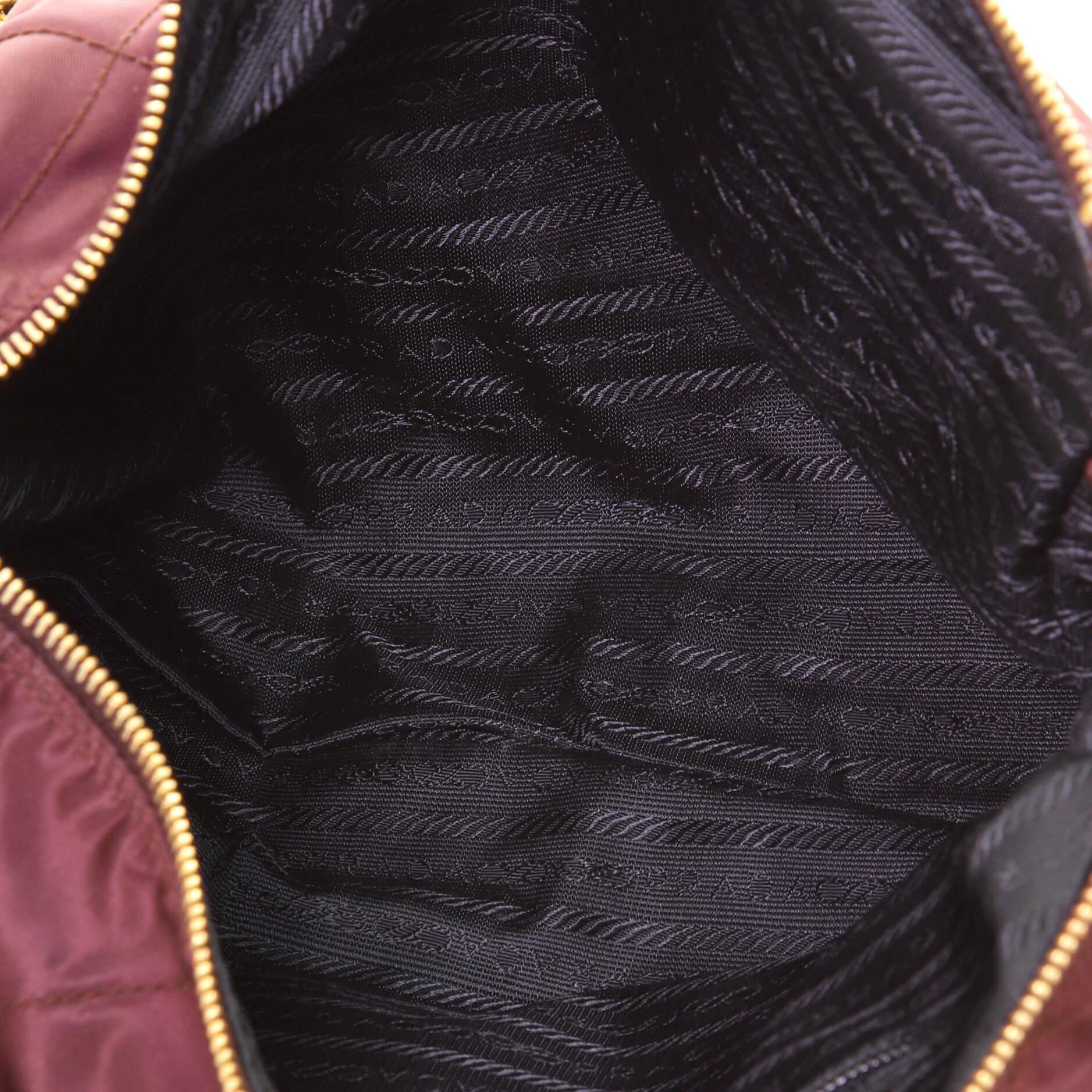Prada Impunto Flap Shoulder Bag Quilted Tessuto In Good Condition In NY, NY