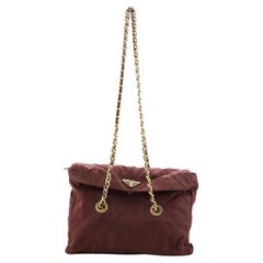 Prada Impunto Flap Shoulder Bag Quilted Tessuto