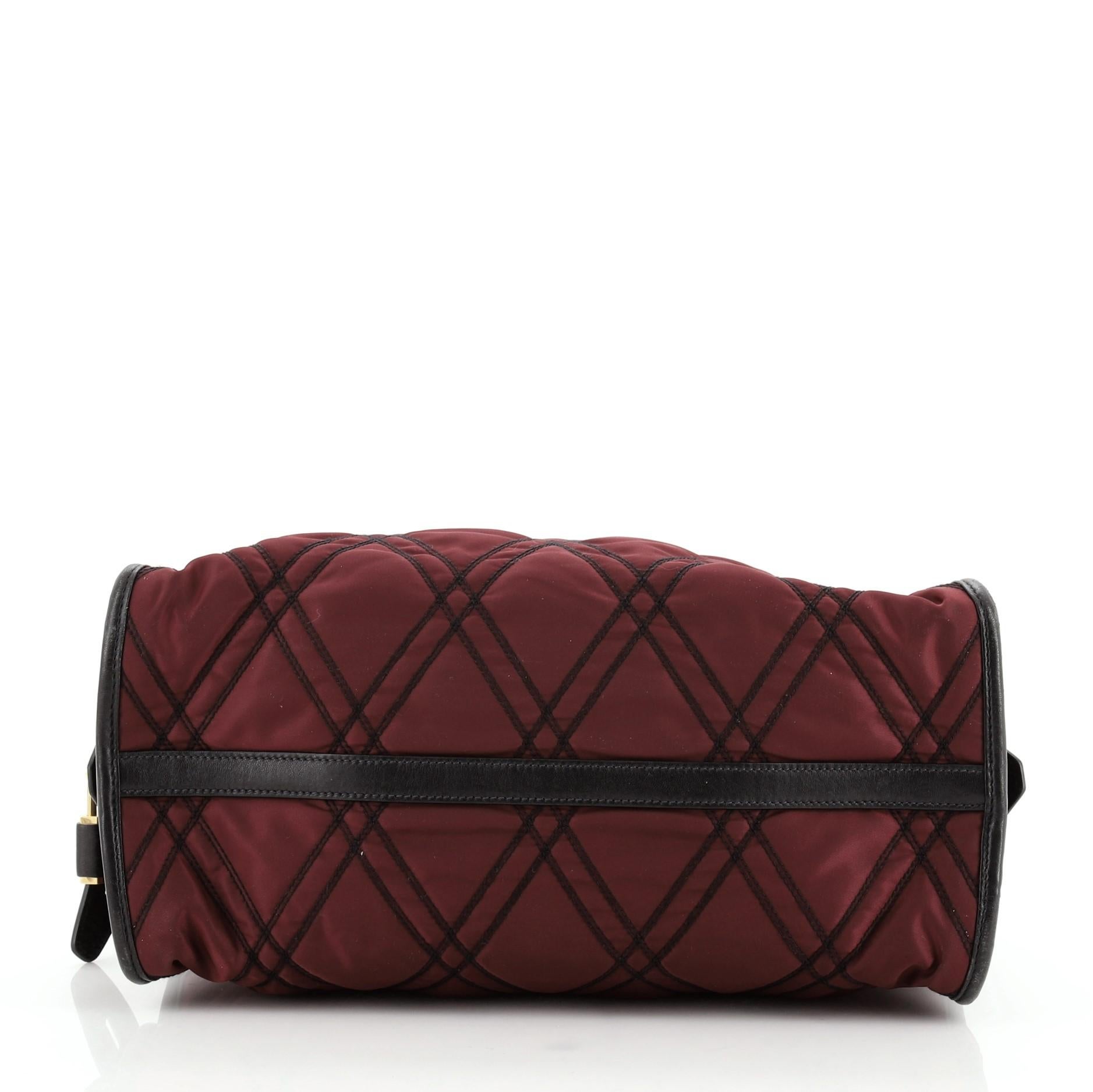 Prada Impunturato Convertible Satchel Colorblock City Kalb und Tessuto Medium im Zustand „Gut“ in NY, NY