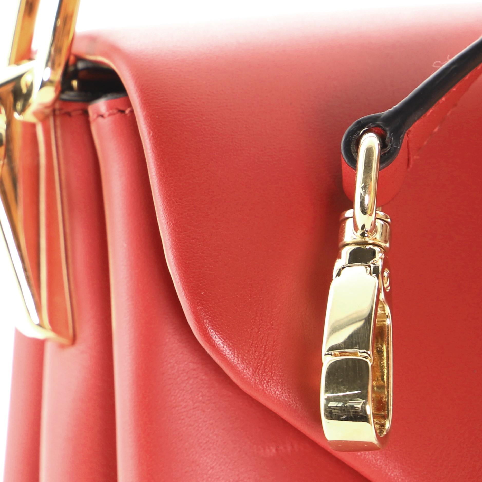 Prada - Sac à rabat Ingrid à poignée supérieure en veau, petit modèle 3