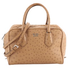 Prada Inside Bauletto Bag Ostrich Medium