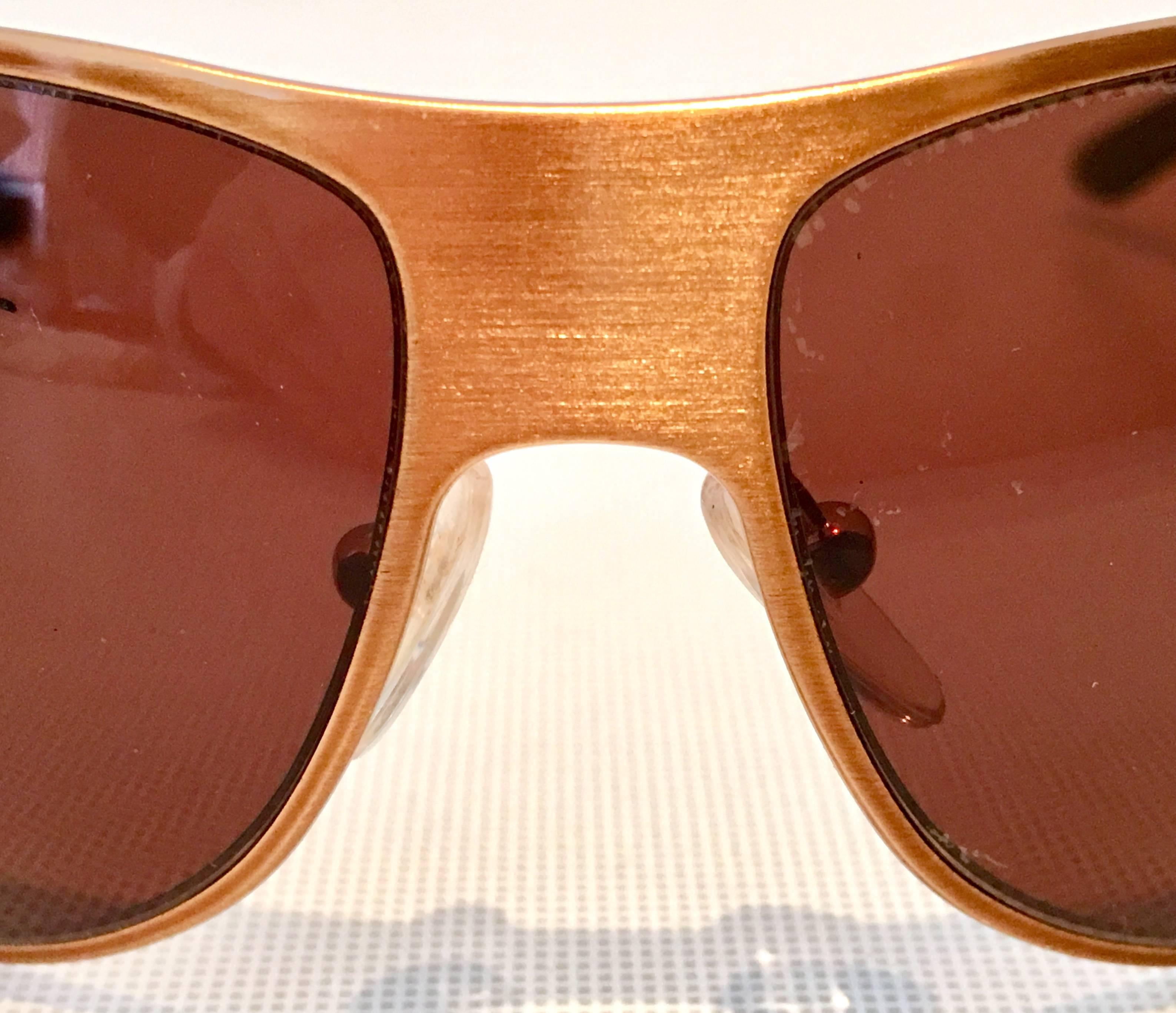 Women's or Men's Prada Italy Rose Gold Swarovski Crystal Sunglasses 