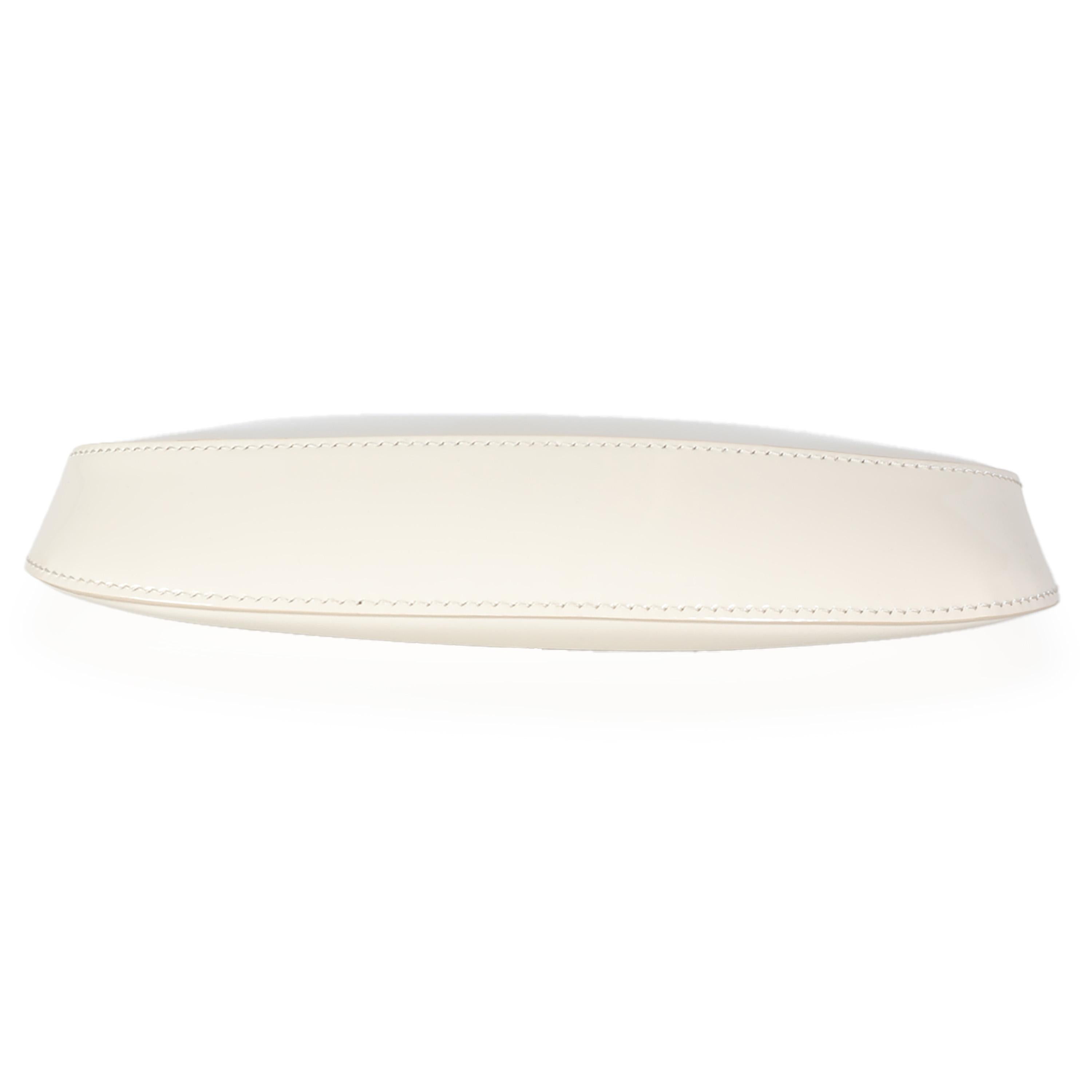 Prada Ivory Patent Cleo Bag For Sale 3