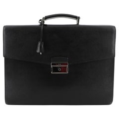 Prada Key Lock Briefcase Saffiano Leather Large
