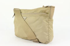 Prada Khaki Beige Nylon Tessuto Crossbody Messenger Bag 1012p38