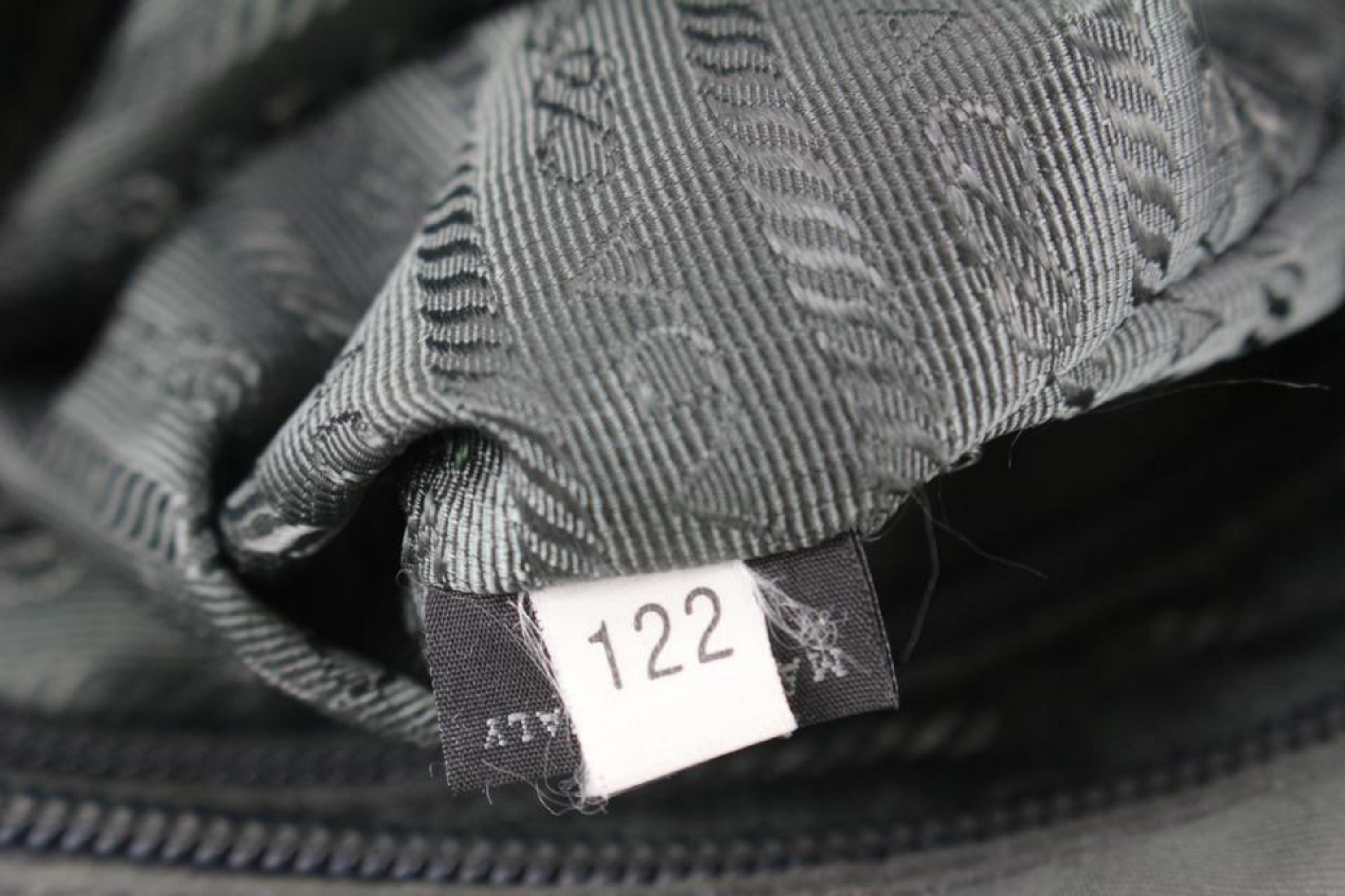 Prada Khaki Green Grey Nylon Tessuto Messenger 43p76s at 1stDibs