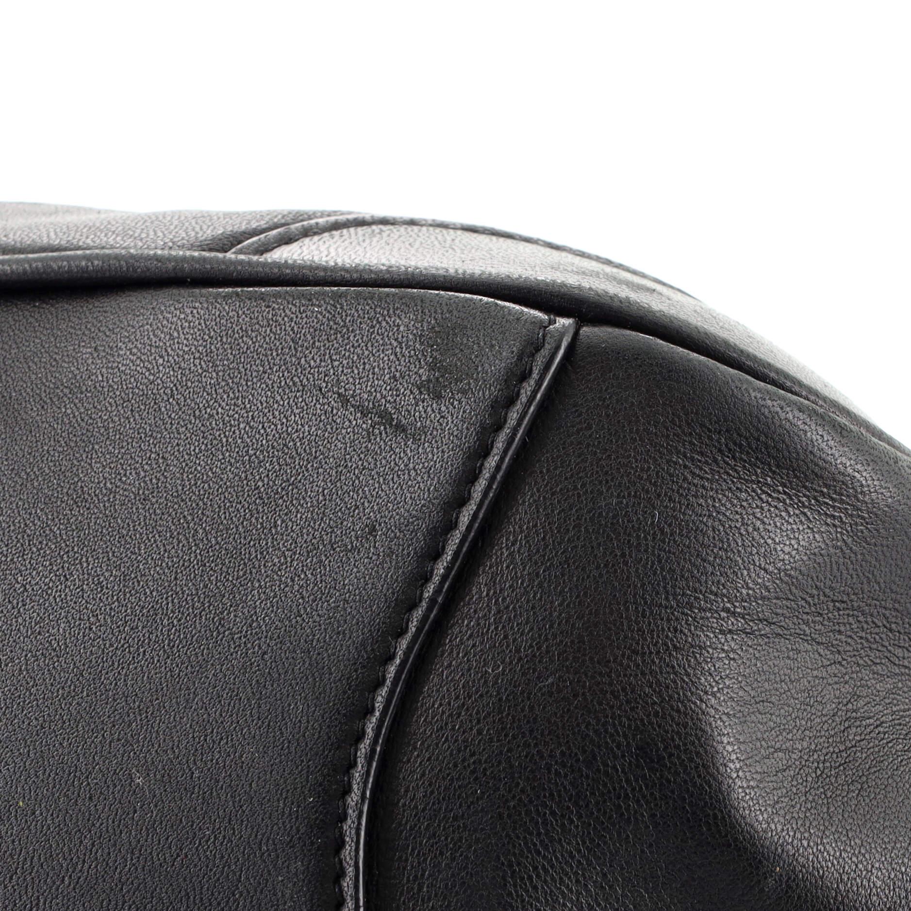 Prada Kisslock Frame Satchel Nappa Leather Small In Good Condition In NY, NY