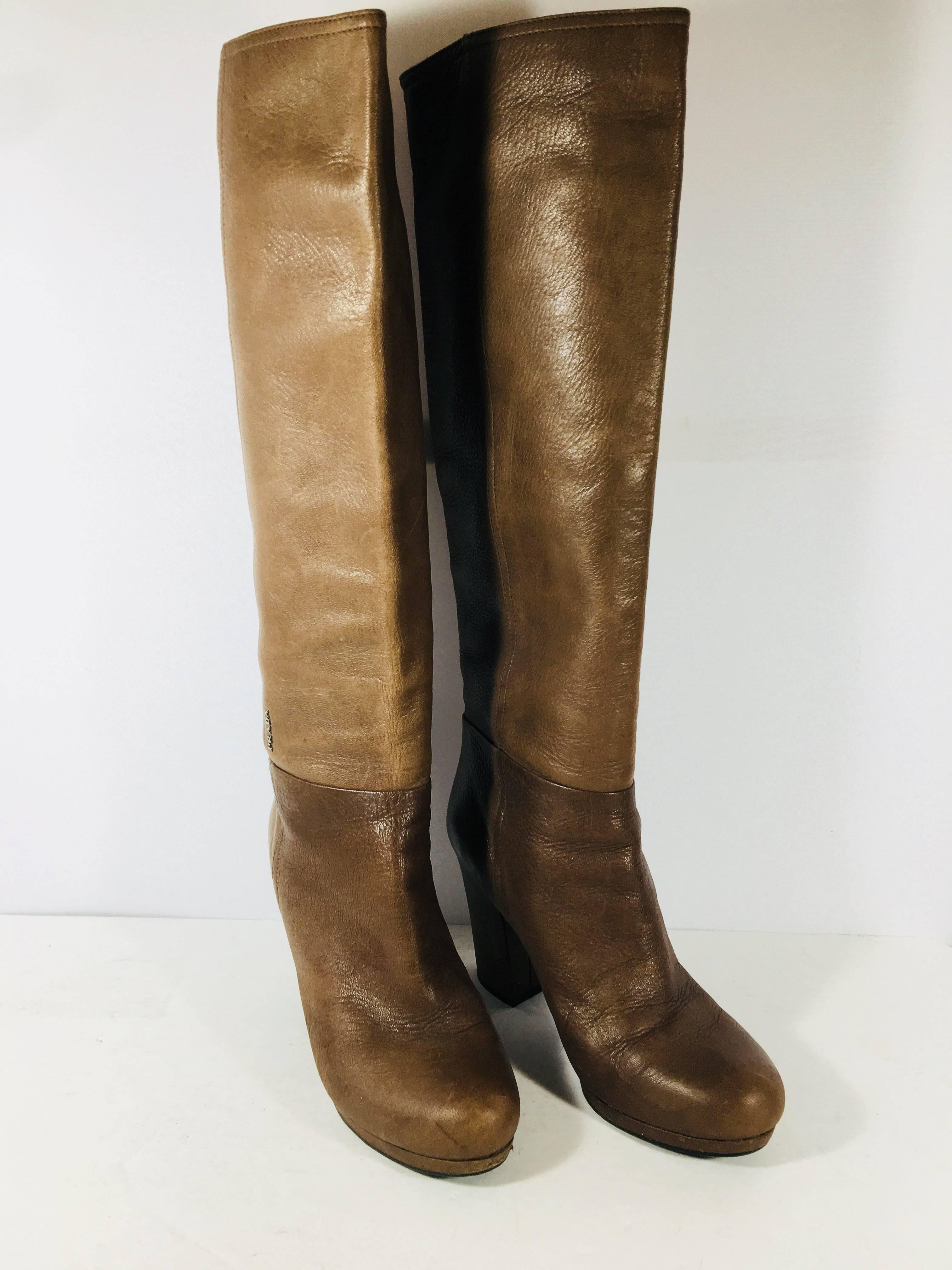 prada knee high boots