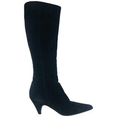Prada Knee High Suede Boot