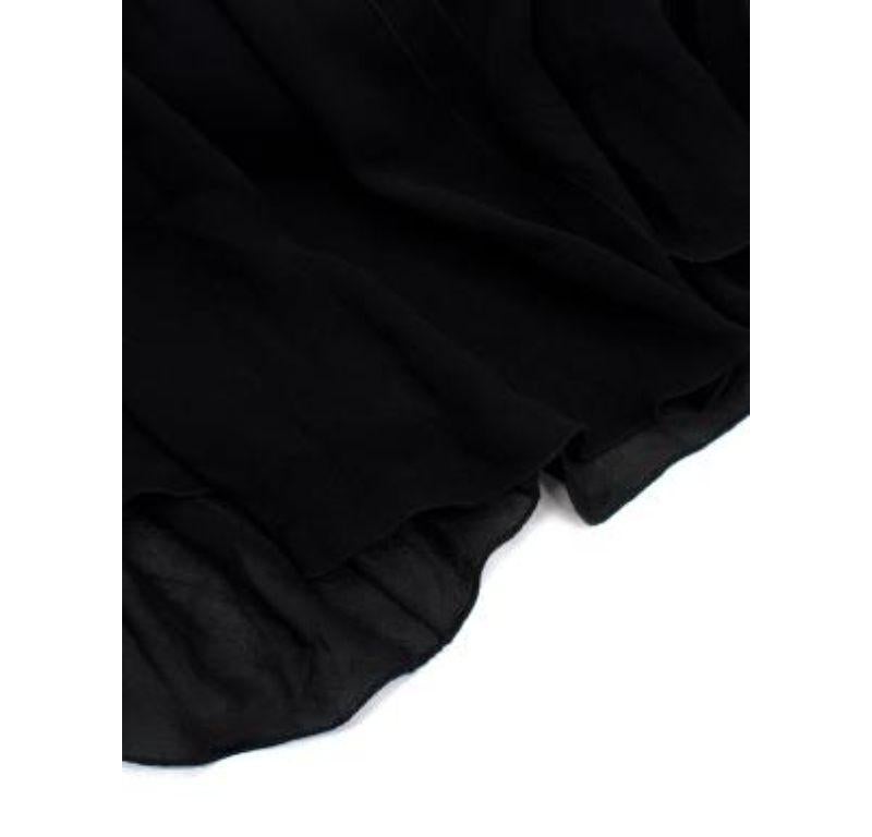 Prada Knit Trim Pleated Black Dress For Sale 3