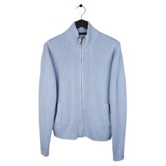 Prada Knit Zipped Men Cotton Cardigan Sweater Size 48IT(M)