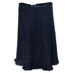 Prada, knitted skirt in blue