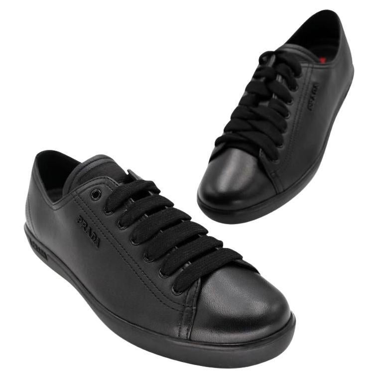 Prada Lambskin 40 Leather Low Tops Sneakers PR-S0208N-0006 For Sale