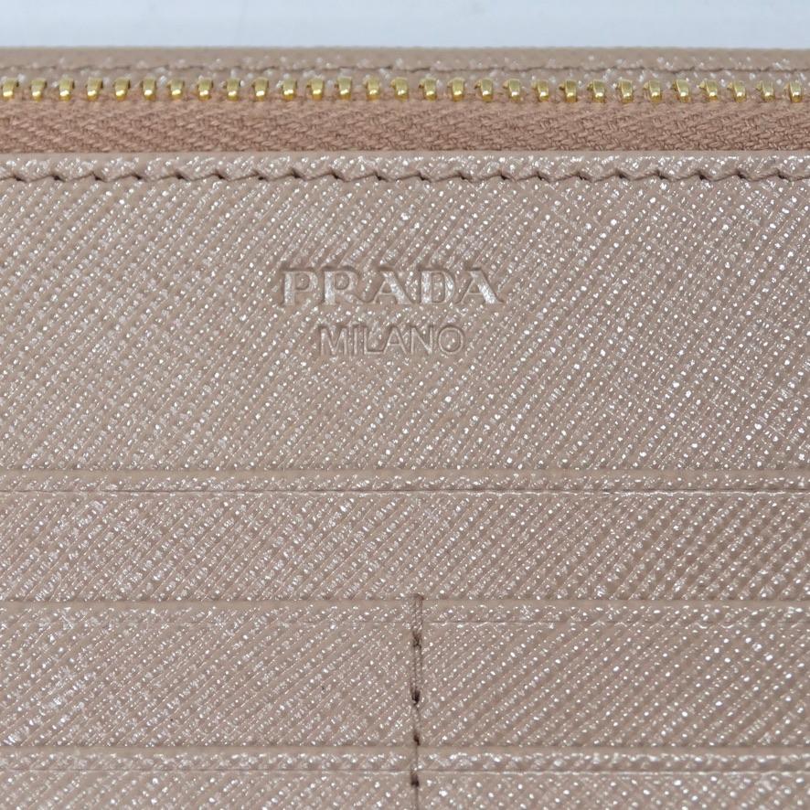 Prada Large Saffiano Leather Wallet For Sale 1