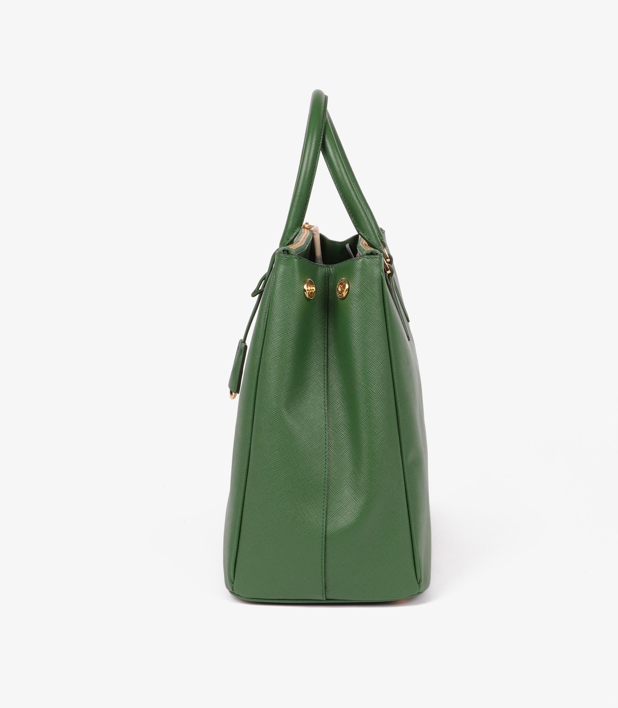 Women's or Men's Prada Larice Saffiano Lux Leather Special Order Large Galleria Tote